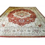 FINE HERIZ SERAPI DESIGN CARPET, 457cm x 361cm,