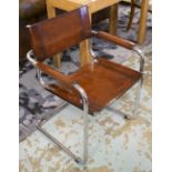 DINING ARMCHAIRS, a set of eight,