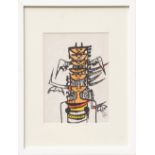 WILFREDO LAM, Untitled, lithograph in colours, edition: 1000, 1979, printed by Poligrafa,