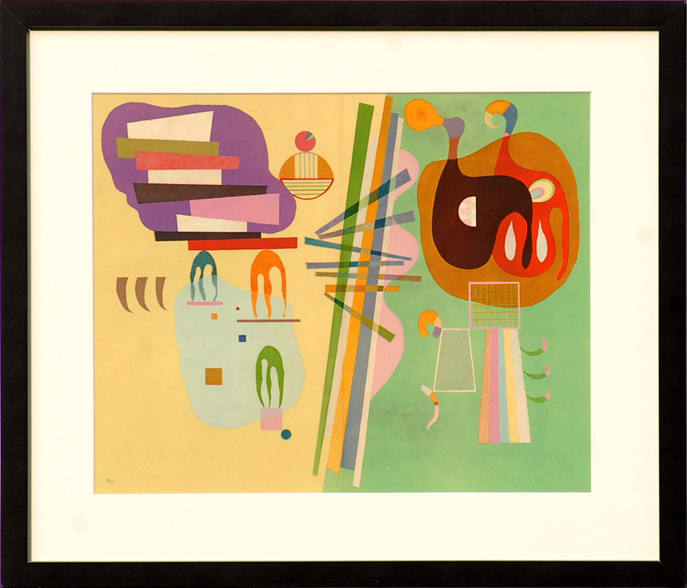 WASSILY KANDINSKY, 'Movement II', lithograph, printed by Maeght, 1969, 35cm x 45cm,