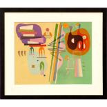 WASSILY KANDINSKY, 'Movement II', lithograph, printed by Maeght, 1969, 35cm x 45cm,