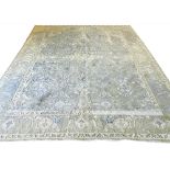 HAJI JALILY DESIGN CARPET, 366cm x 274cm, part silk all over palmette,