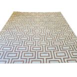 RUG COMPANY INSPIRED DHURRIE RUG, 305cm x 244cm, abstract all over design.