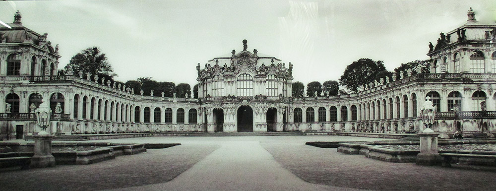 21ST CENTURY PHOTOPRINT, of a stately home, 180cm x 120cm.