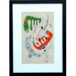 WASSILY KANDINSKY, 'Composition II', lithograph, printed by Maeght, 1969, 33cm x 21cm,
