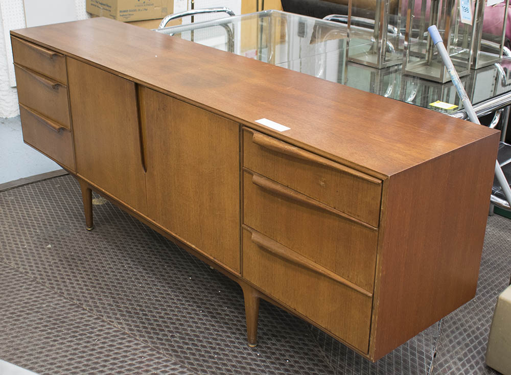 MACKINTOSH SIDEBOARD, with six drawers with cupboards below in teak 200cm x 46cm x 76cm H.