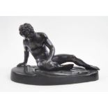 AFTER THE HELLENIC SCHOOL, 'The dying Galatian' bronze 18cm H.