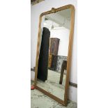 OVERMANTEL MIRROR, of substantial proportions, 115cm W x 217cm H.