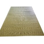 JUTE CARPET, 297cm x 204cm, abstract all over design.