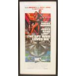 EON PRODUCTIONS/UNITED ARTISTS 'Spy Who Loved Me', 74cm x 33cm, framed and glazed.