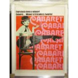 ABC 'Cabaret', US lobby poster, 1974, 152cm x 100cm, framed and glazed.