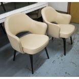 SAARINEN EXECUTIVE MANNER CHAIRS, a set of eight, after the design by Eero Saarinen, 1950,