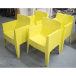 'TOY' CHAIRS, set of four, by Philippe Starck, 1999, for Driade, 52cm x 46cm x 76cm.