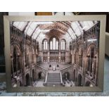 21ST CENTURY PHOTOPRINT, of Hintze hall on board in black frame, 120cm x 180cm.