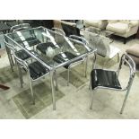 DINING TABLE AND CHAIRS,