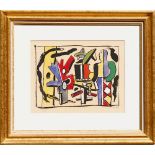 FERNAND LEGER 'The Artist in the Studio', pochoir, limited edition: 1000, plate signed, 1959,