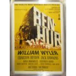 MGM PICTURES 'Ben Hur', US lobby poster, circa 1970, 152cm x 100cm, framed and glazed.