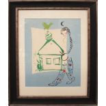 MARC CHAGALL 'The house in my village', original lithograph, 1960, printed by Mourlot, ref: Cramer,