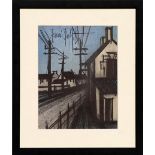 BERNARD BUFFET 'Village', original lithograph, signed in the plate, printed by Mourlot, 31cm x 24cm,