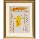 PABLO PICASSO 'Diurnes', lithograph on linen, printed in 1962, 40cm x 29cm, framed and glazed.