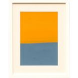 HOWARD HODGKIN 'Blue/Yellow', etching, edition: 200, 29cm x 20cm, framed and glazed.