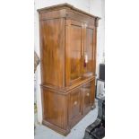 LINEN PRESS CABINET, mahogany in Regency manner, 109cm x 202cm H.