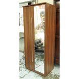 WARDROBE OF NARROW PROPORTIONS, contemporary Italian, one door with mirror, 74cm x 53cm x 183cm H.