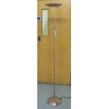 STANDARD LAMP, contemporary, in a chromed metal finish, 180cm H.