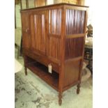 BALINESE CABINET, teak with grill front with single drawer, 134cm W x 152cm H x 52cm D.