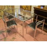 DINING TABLE AND CHAIRS,