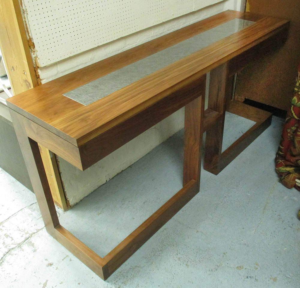 CONSOLE TABLE, Tree Couture limited edition (25), 'Glamourous Butler', American black walnut,