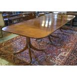 TRIPLE PILLAR DINING TABLE,