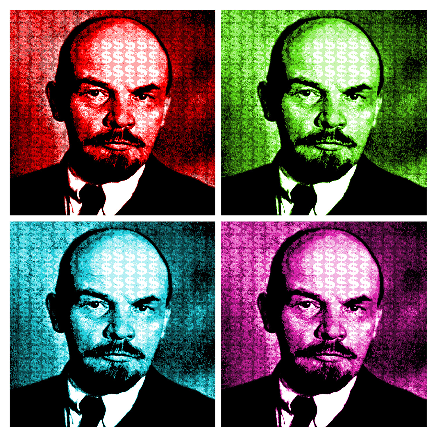 DOLLARSANDART 'Lenin', from the Russian Di$ruptive collection, German etching, AP signed,