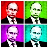 DOLLARSANDART 'Putin', from the Russian Di$ruptive collection, German etching, AP signed,