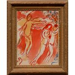 MARC CHAGALL 'Adam and Eve are banished from Paradise', original lithograph, 1960,