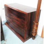 CHEST OF FOUR DRAWERS, in palisander finish,122cm x 57cm x 83cm H.