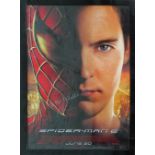 COLUMBIA PICTURES 'Spiderman 2', signed Tobey Maguire, 105cm x 70cm, framed and glazed.