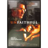 FOX 2000 'Unfaithful', film poster, signed, 102cm x 68cm, framed and glazed.