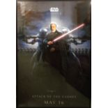 20th CENTURY FOX Star Wars Episode II 'Count Dooku', film poster, 180cm x 121cm, framed and glazed.