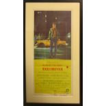 COLUMBIA PICTURES/MARTIN SCORSESE 'Taxi Driver', 74cm x 33cm, framed and glazed.