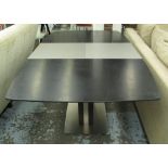 MILANO DINING TABLE, by Morten Georgsen for Bo Concept, with brushed steel detail,