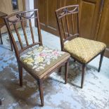 SIDE CHAIRS, a pair,