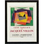 JACQUES VILLON, Lithographic poster printed by Mourlot, 1961, 70cm x 54cm, framed and glazed.