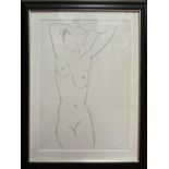 HENRI MATISSE 'Frontal nude', lithograph from Derriere le Mirroir, signed in the stone, 38cm x 28cm,