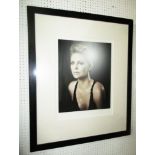 ANDY GOTTS 'Charlize Theron', photolithograph, 1/5, 'The artist's club' signed in pencil,