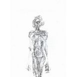 ALBERTO GIACOMETTI 'Annette standing', lithograph 1961, printed by Maeght, ref Herbert Lust,