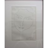 AFTER HENRI MATISSE 'Facing Woman', Lithograph, 1945, signed in the stone, edition of 2000,
