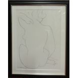 HENRI MATISSE 'Nude back', lithograph from Derriere le Mirroir, signed in the stone, 38cm x 28cm,