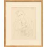HENRI MATISSE 'Woman with headscarf K1', collotype, 1943, limited edition 950, 33cm x 25cm,