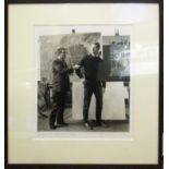 GEOFFREY RAYMOND REEVE 'Derek Boshier and David' photoprint, with signature lower right,